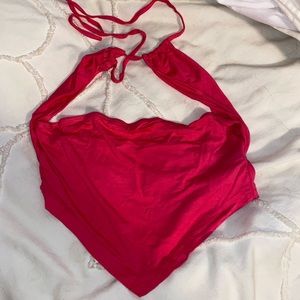 Hot pink crop top